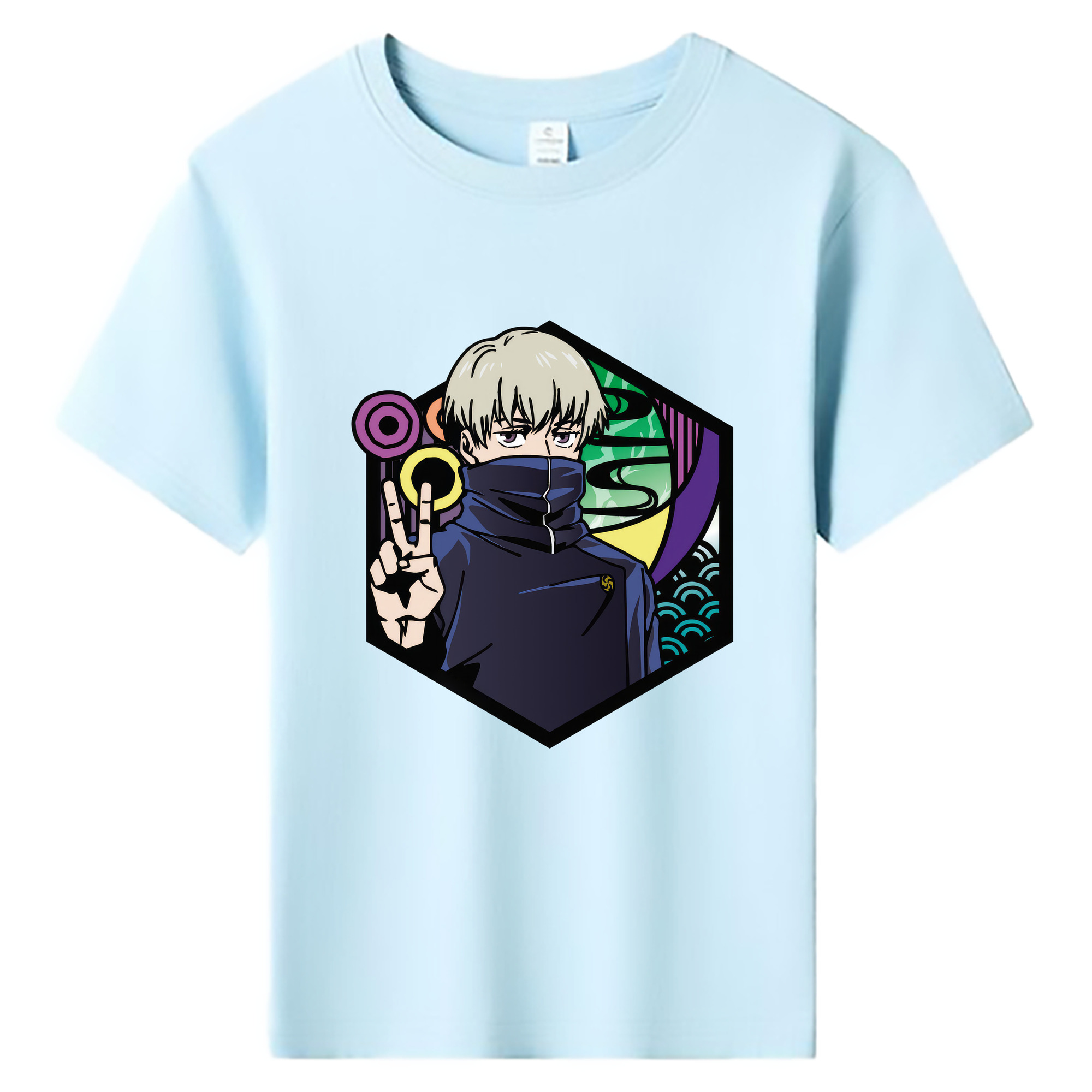 （画像用） 呪術廻戦 Jujutsu Kaisen 綿100％キッズTシャツ（フロントプリント）